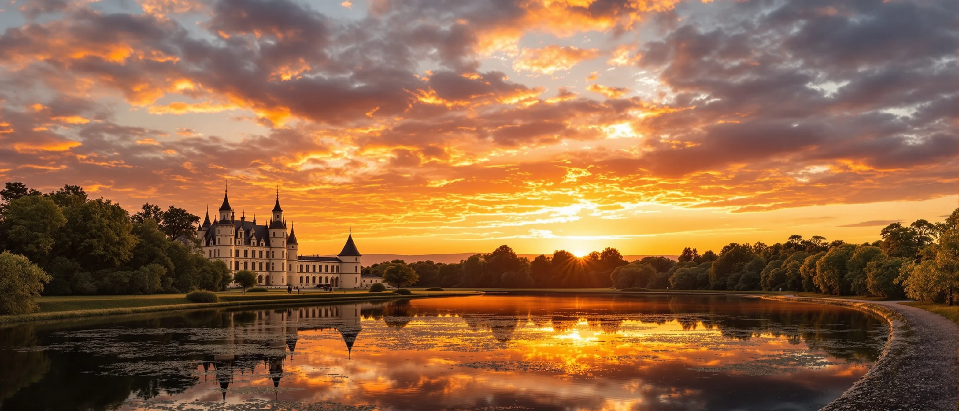 Chambord at sunset