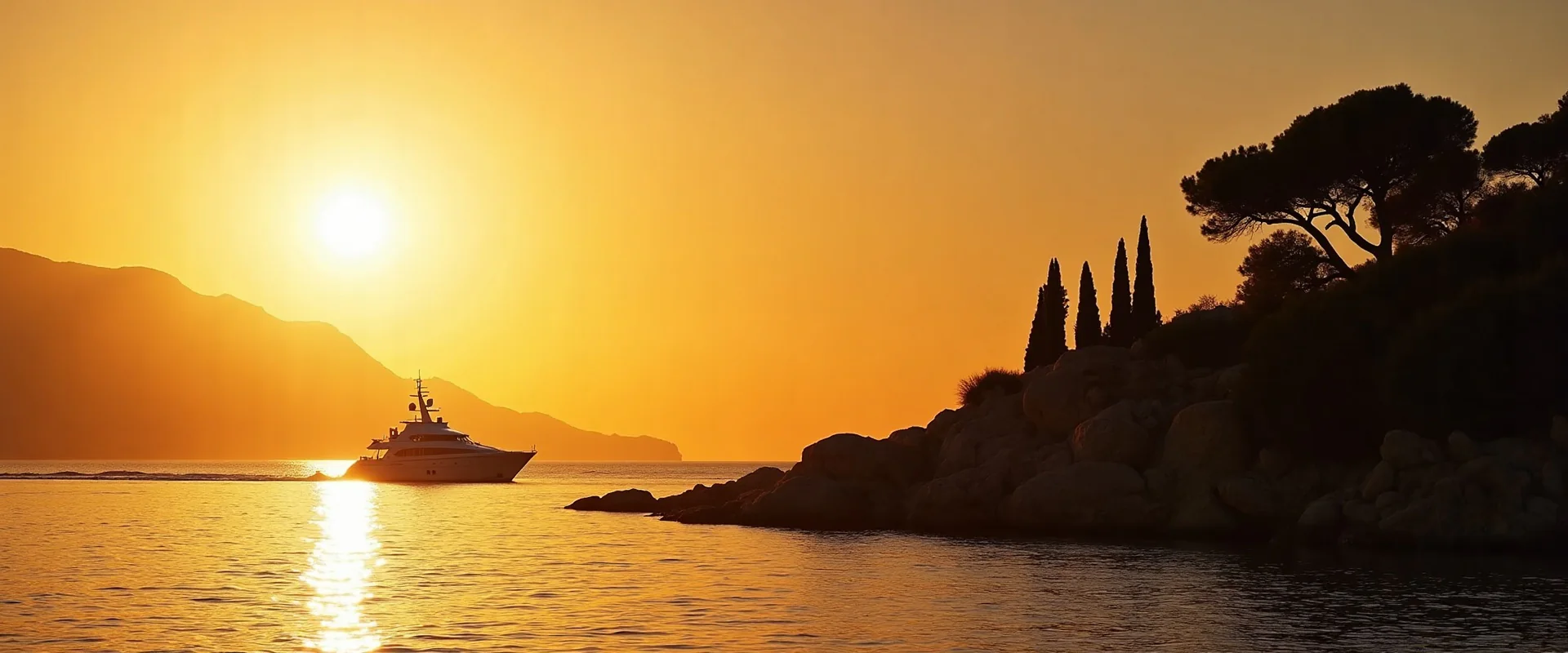 Sunset on the French Riviera