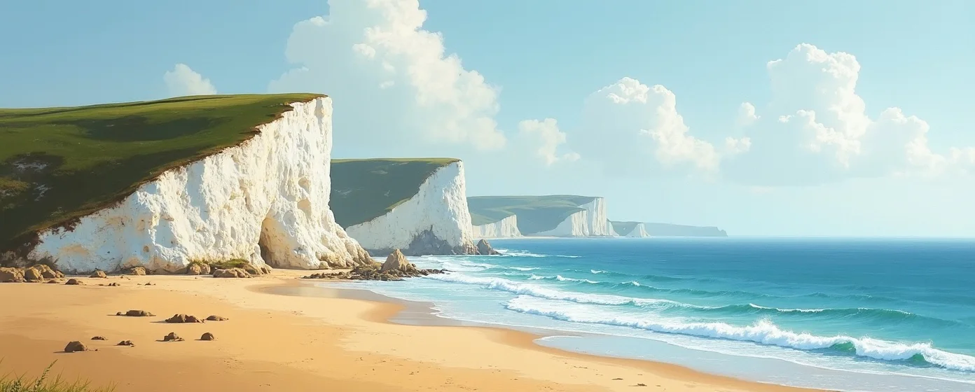 Étretat: painting on the cliffs en plein air, like the Impressionists