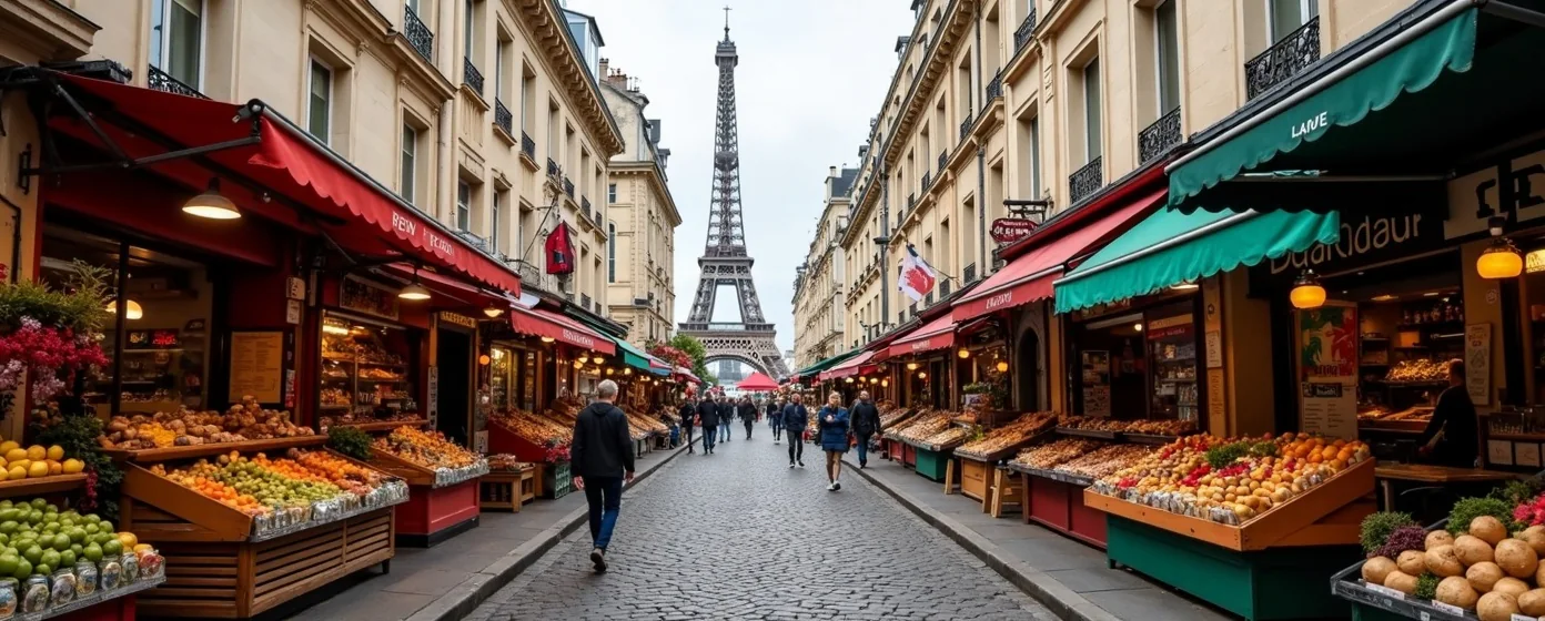 Rue Cler, market, oysters and Bordeaux versus Burgundy Grands Crus