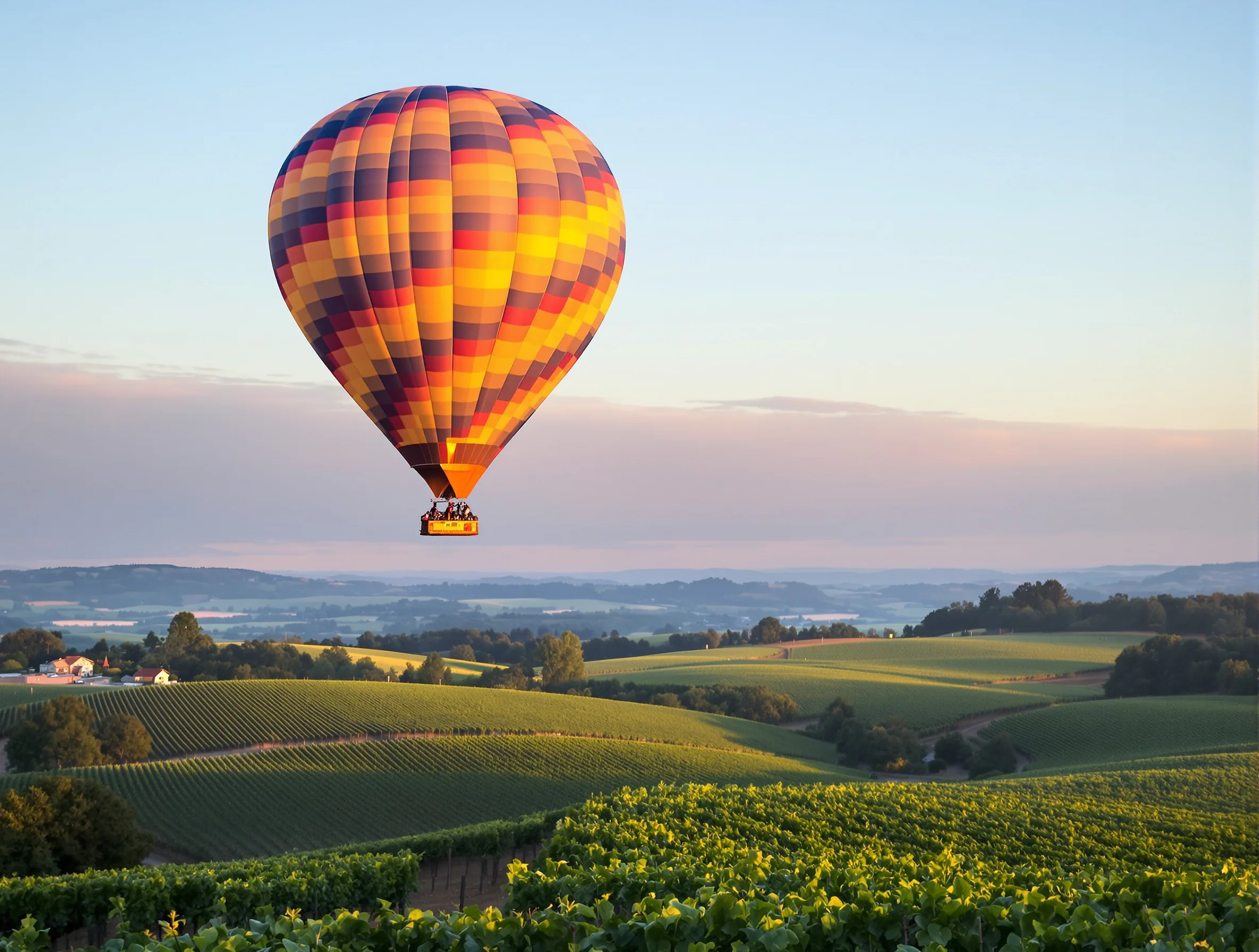 Hot air balloon flight