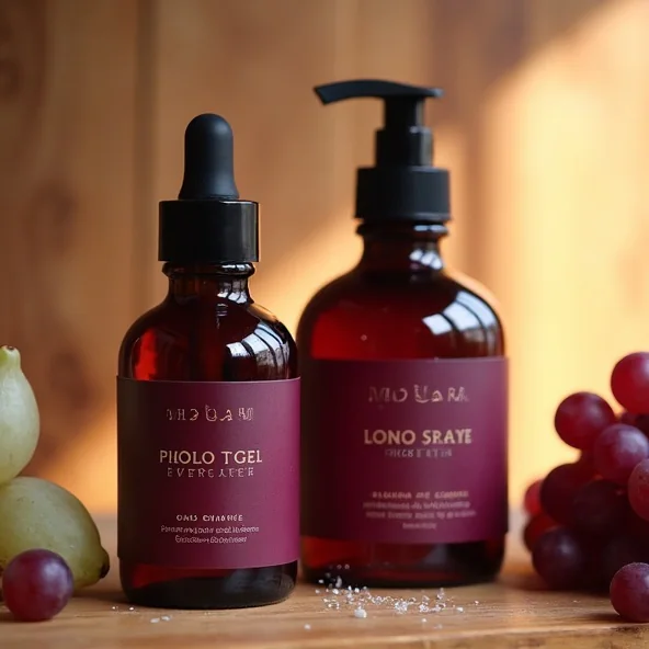 Cosmetics with wine