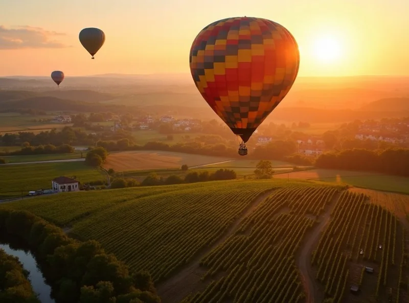 Hot air balloon flight