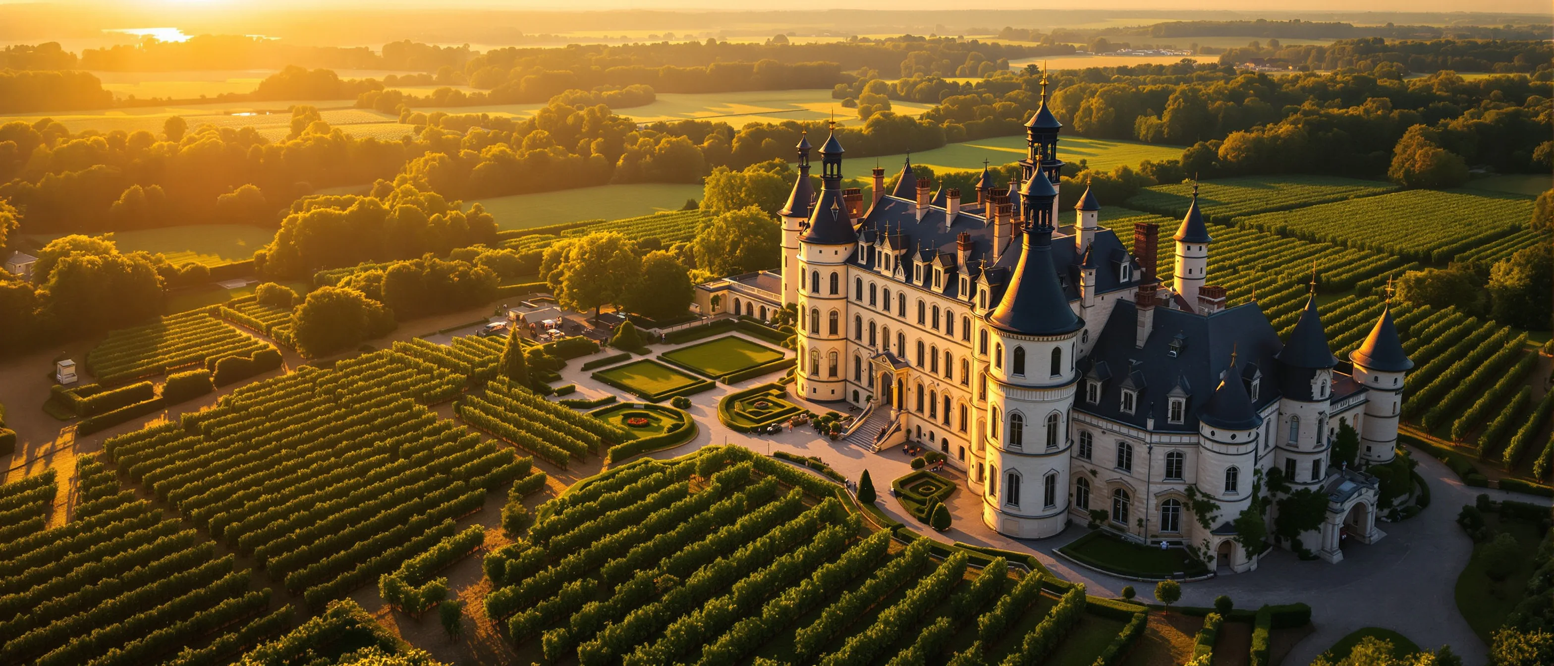 A Loire Valley château with vineyards
