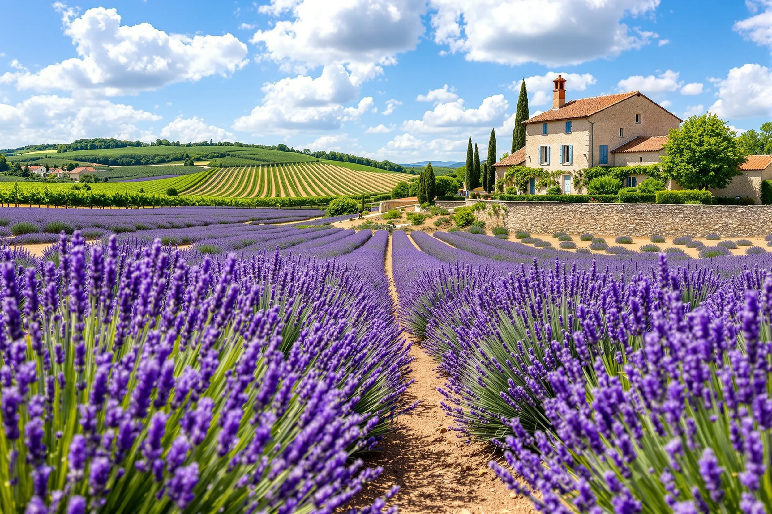 Provence: rosé wines and lavender fields