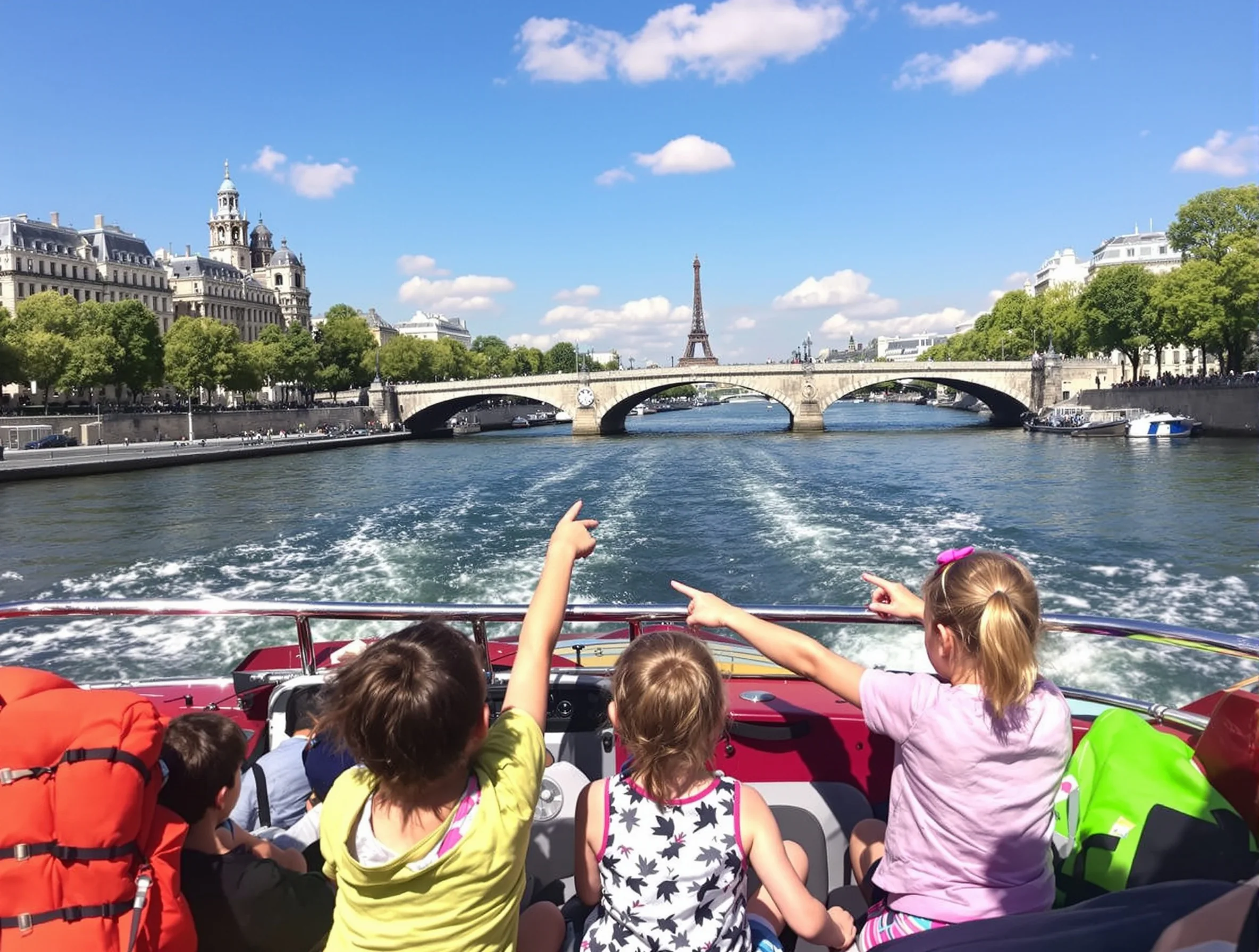 With children: a comfortable pace