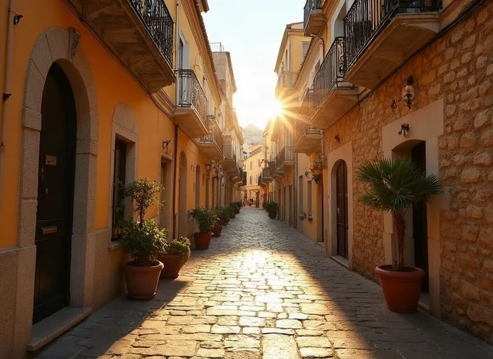 Vieil Antibes à l’heure dorée