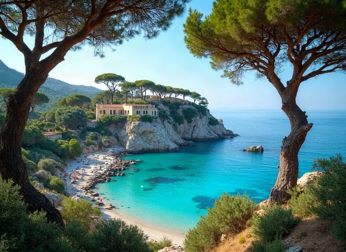 Cap d’Antibes : pins, rochers et mer