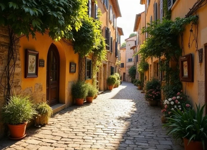 Lumière magique du soir à Saint-Paul-de-Vence