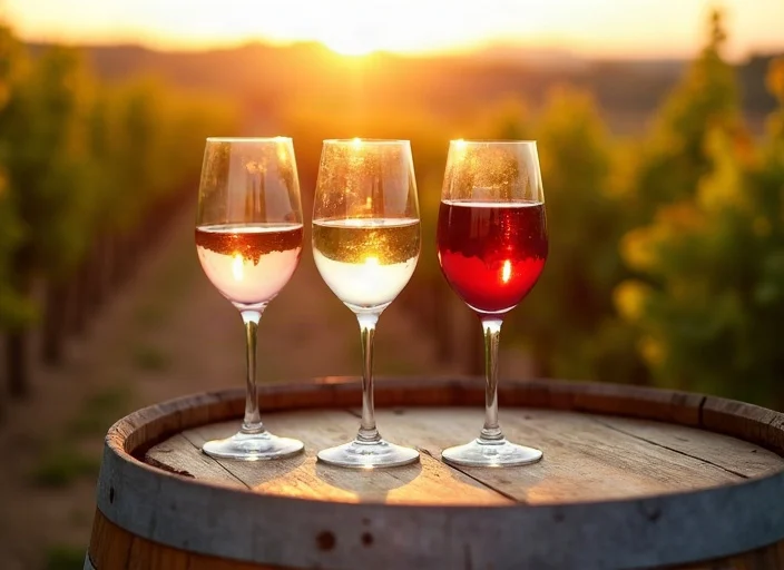 Dégustation de rosés dans un domaine provençal